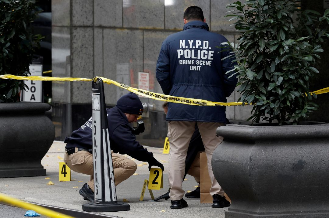 A gunman killed five people, including an off-duty NYPD officer, in a Midtown Manhattan office building before taking his own life. Authorities continue to investigate the motive behind the deadly shooting.